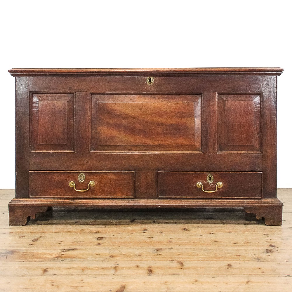 Antique George III Oak Mule Chest
