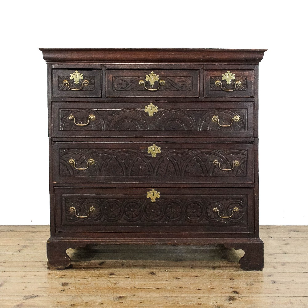 Antique 18th Century Oak Chest of Drawers
