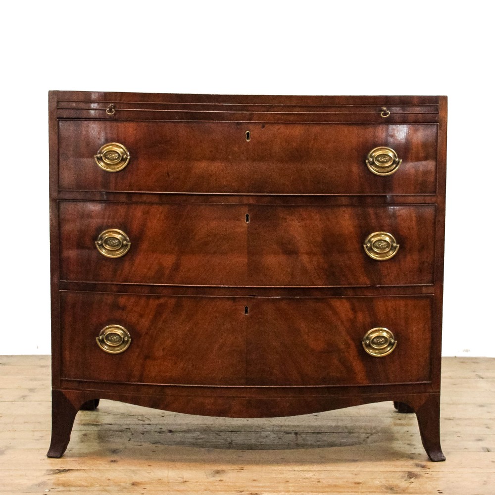 Antique 19th Century Bow Front Chest of Drawers
