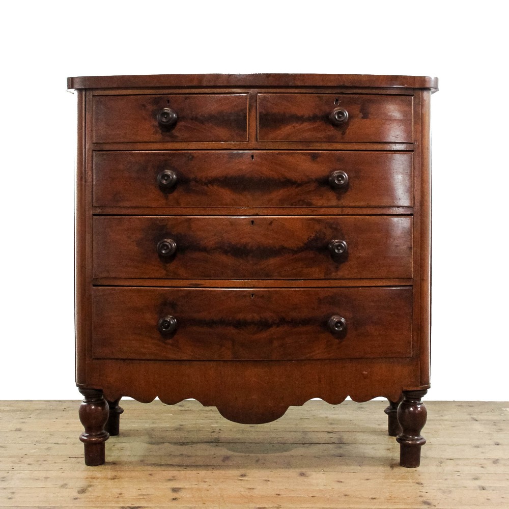 Antique Bow Front Chest of Drawers
