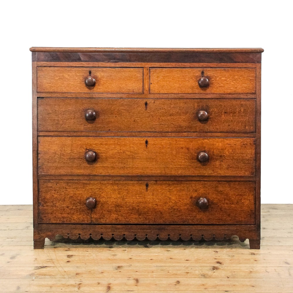 Antique 19th Century Oak Chest of Drawers