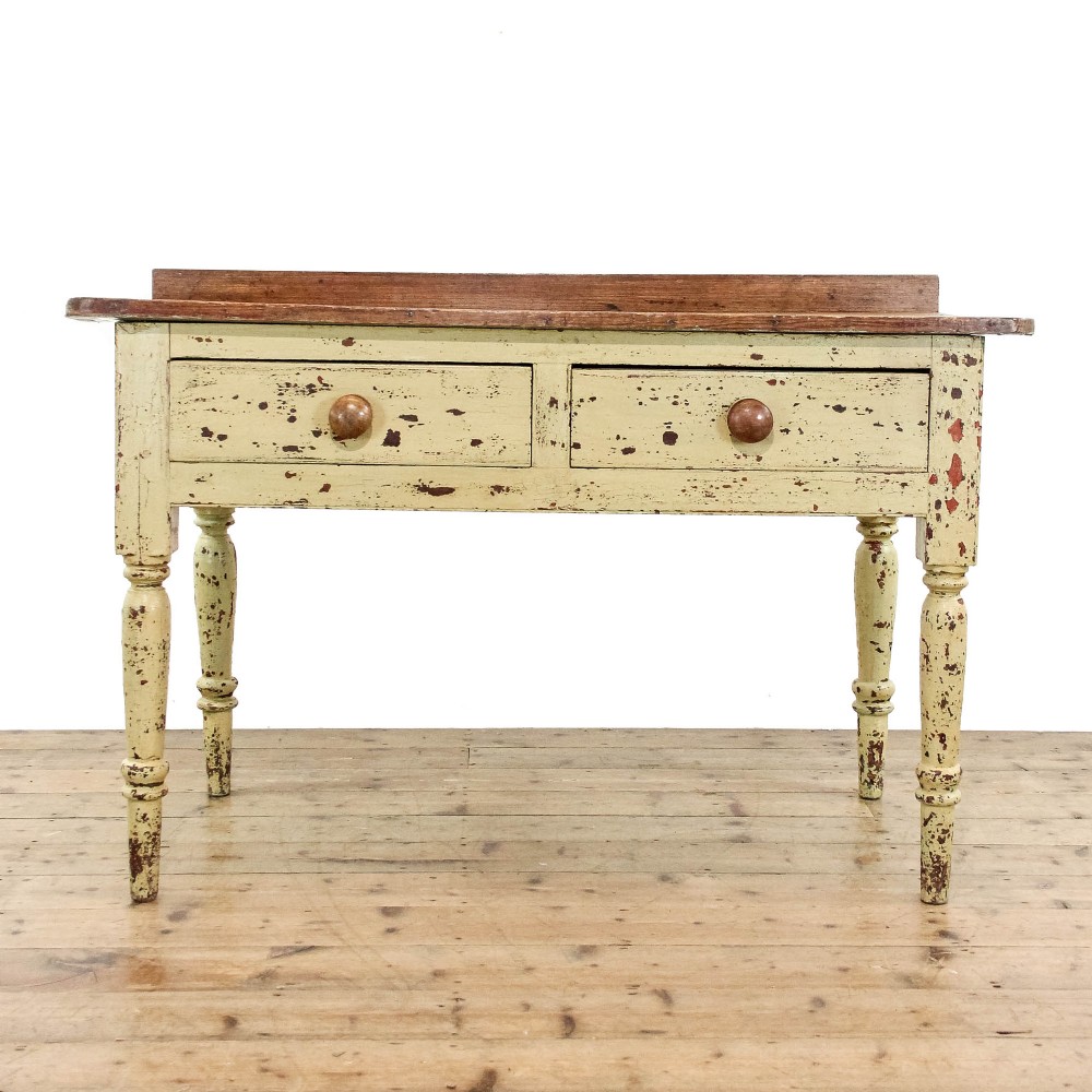 Antique Victorian Pine Kitchen Work Table

