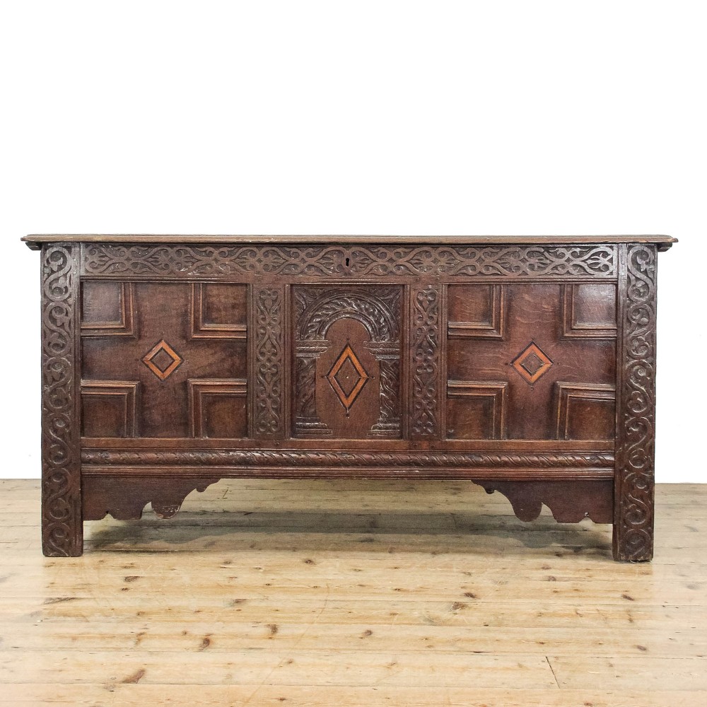 Antique 17th Century Oak Coffer
