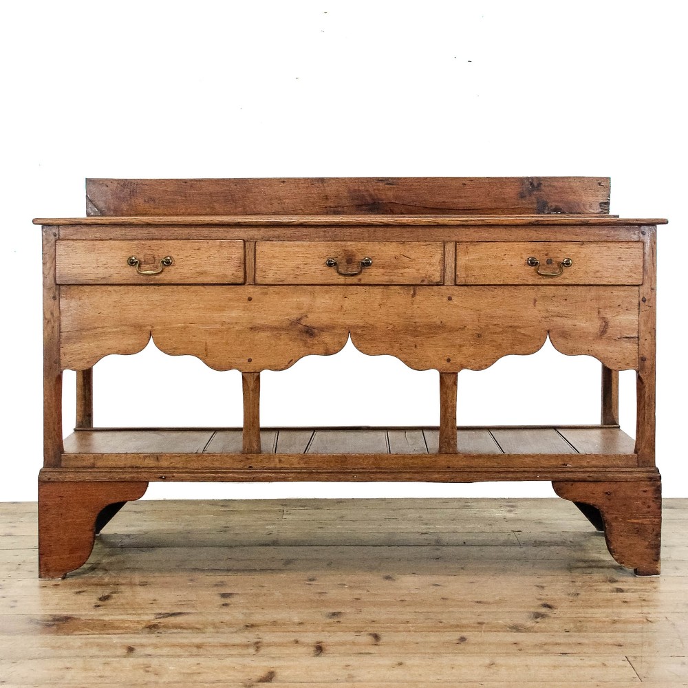 Antique 18th Century Oak Dresser Base
