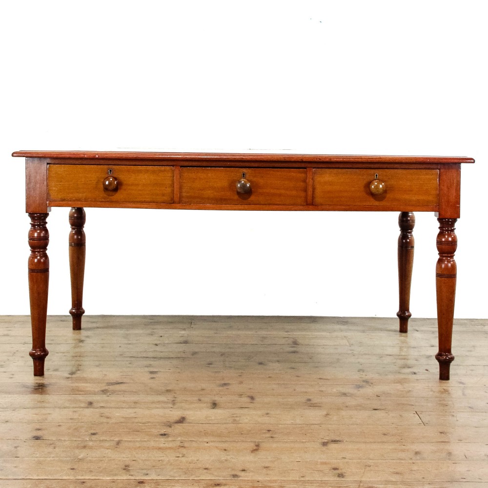 Antique Oak Library Desk
