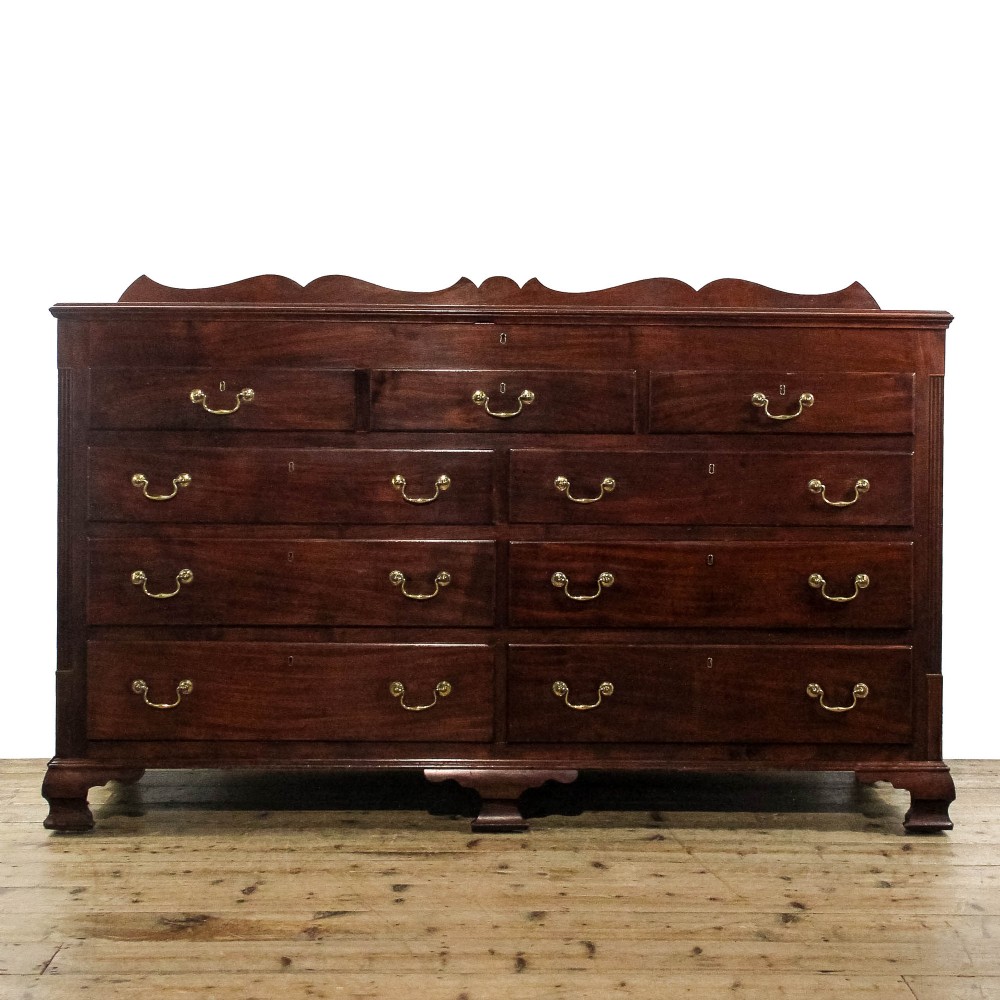 Antique George III Lancashire Mahogany Mule Chest
