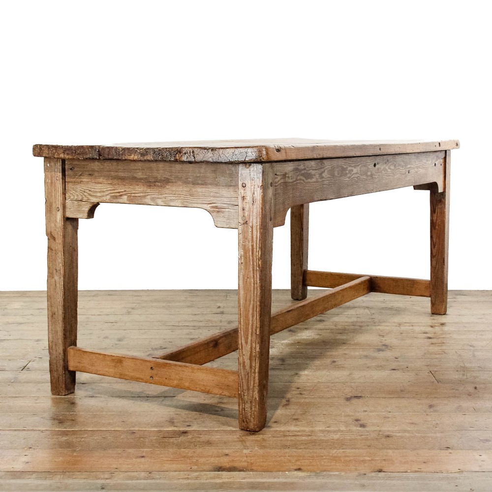Large Antique Rustic Pine Table
