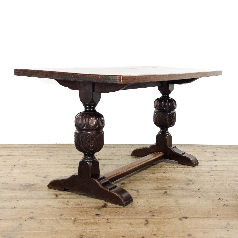 Antique Early 20th Century Oak Refectory Table