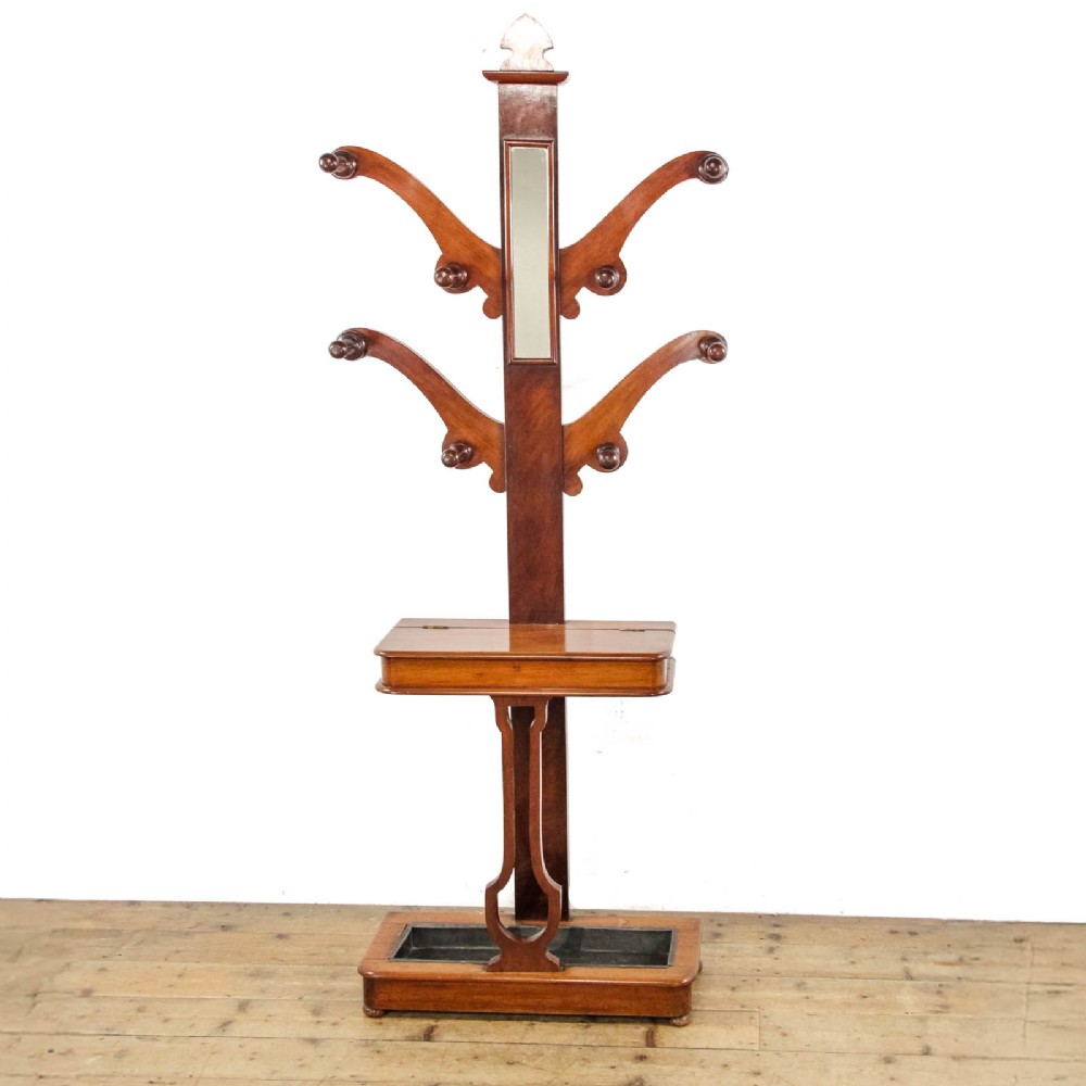Antique Victorian Walnut Hallstand