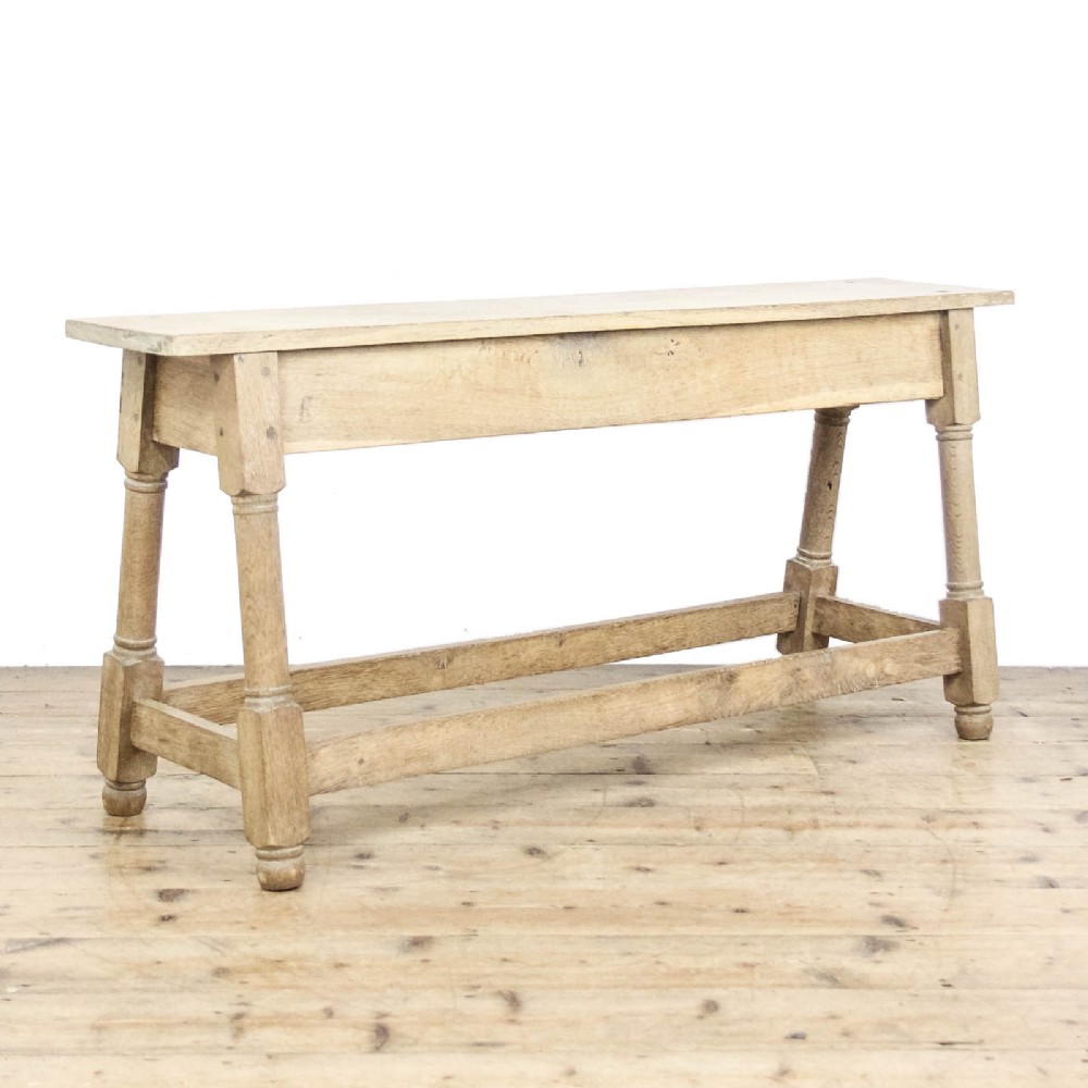 Antique Rustic Oak Bench
