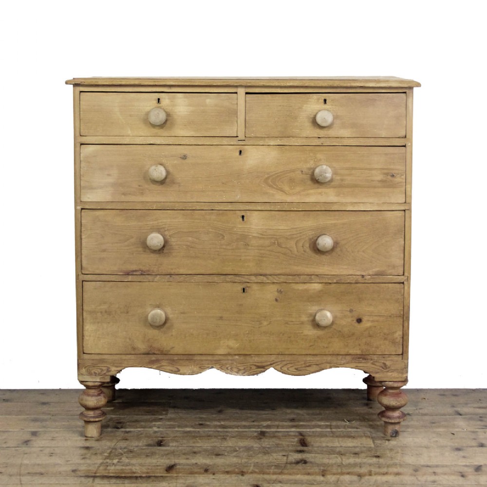 Antique Victorian Pine Chest of Drawers
