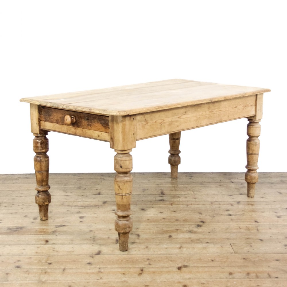 Antique Victorian Pine Kitchen Table