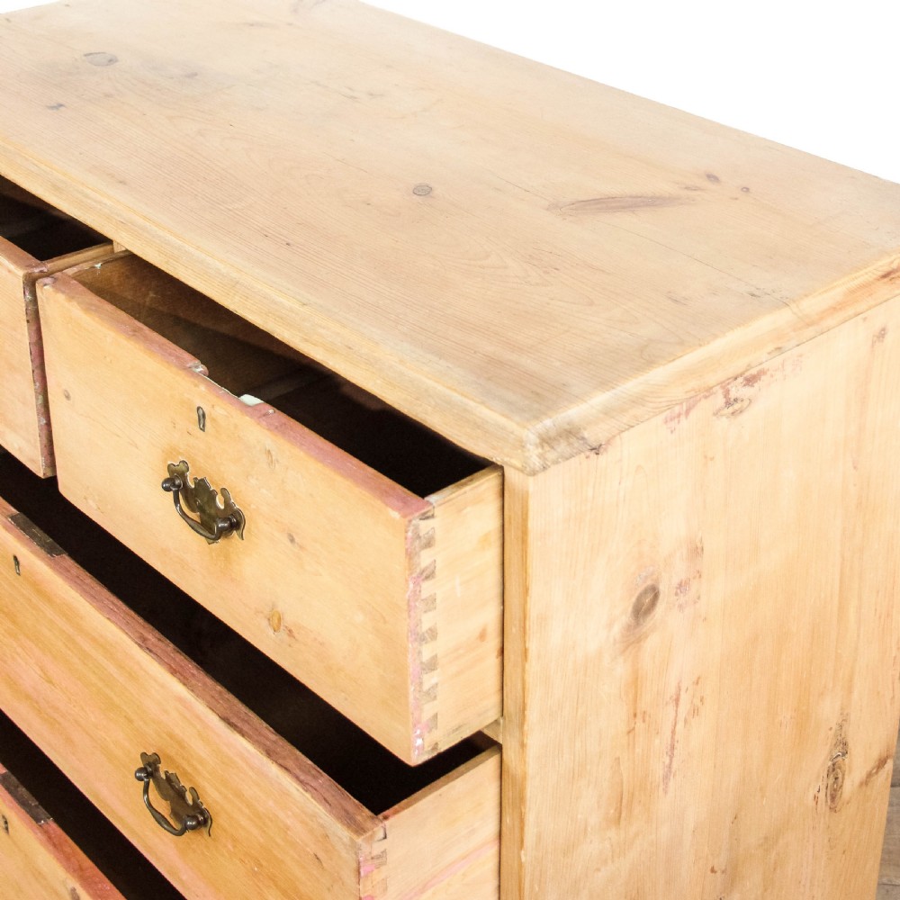 Antique Small Pine Chest of Drawers View V