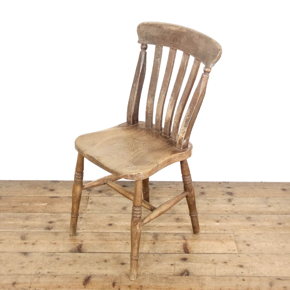 Antique Set of Four Country Kitchen Chairs
 View V