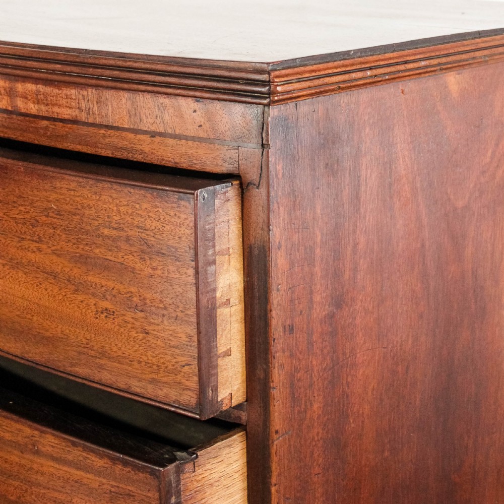 Regency Mahogany Bow Front Chest of Drawers
 View V