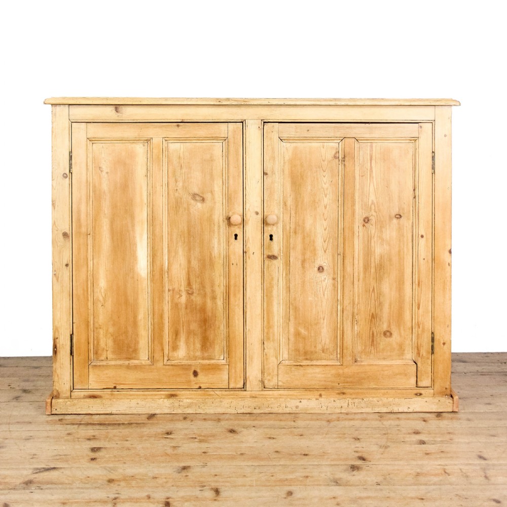 Antique Rustic Pine Two Door Cupboard
