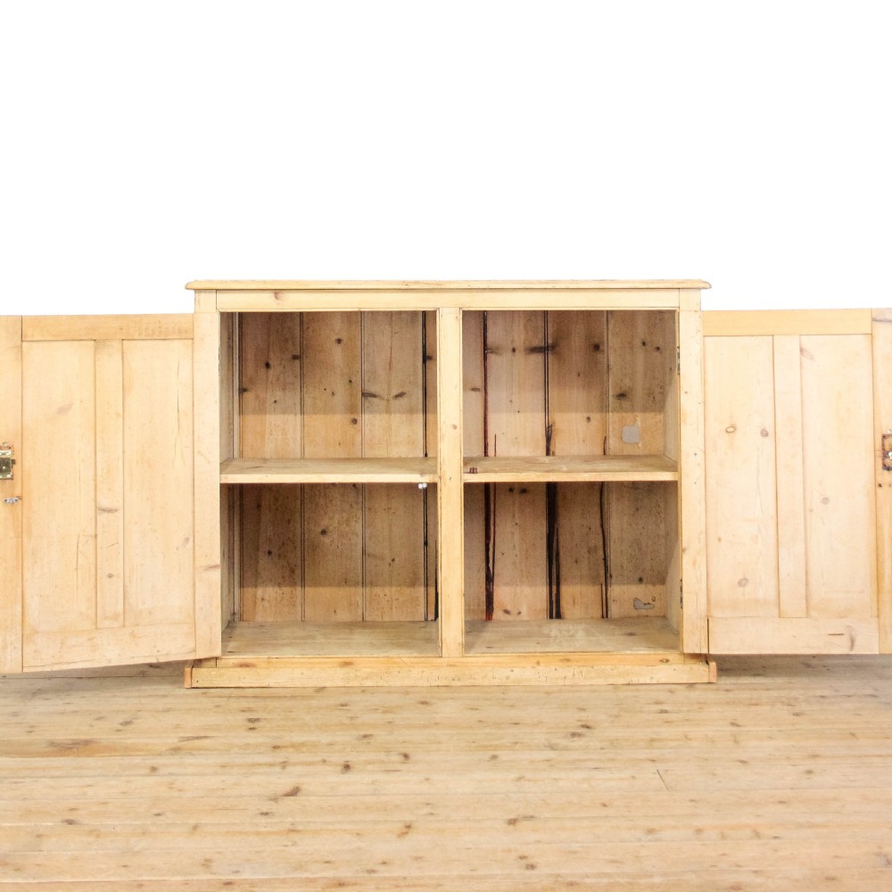 Antique Rustic Pine Two Door Cupboard
 View II