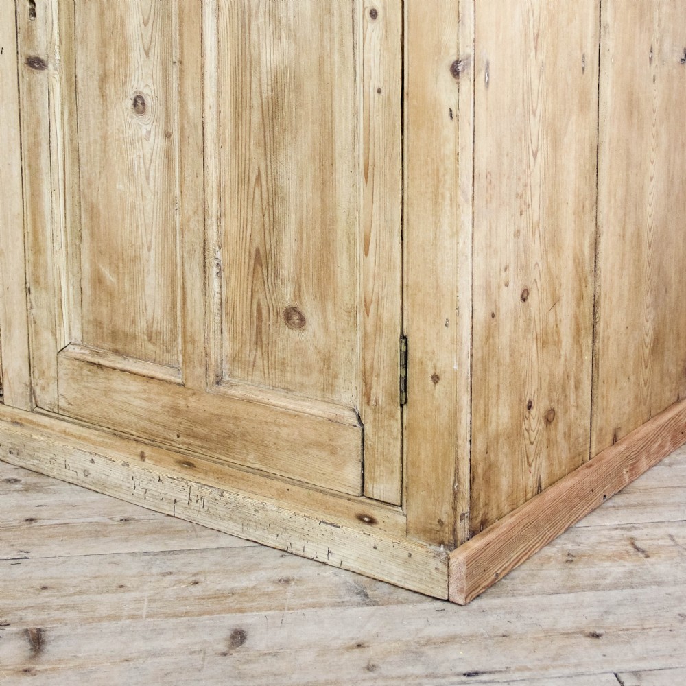 Antique Rustic Pine Two Door Cupboard
 View V