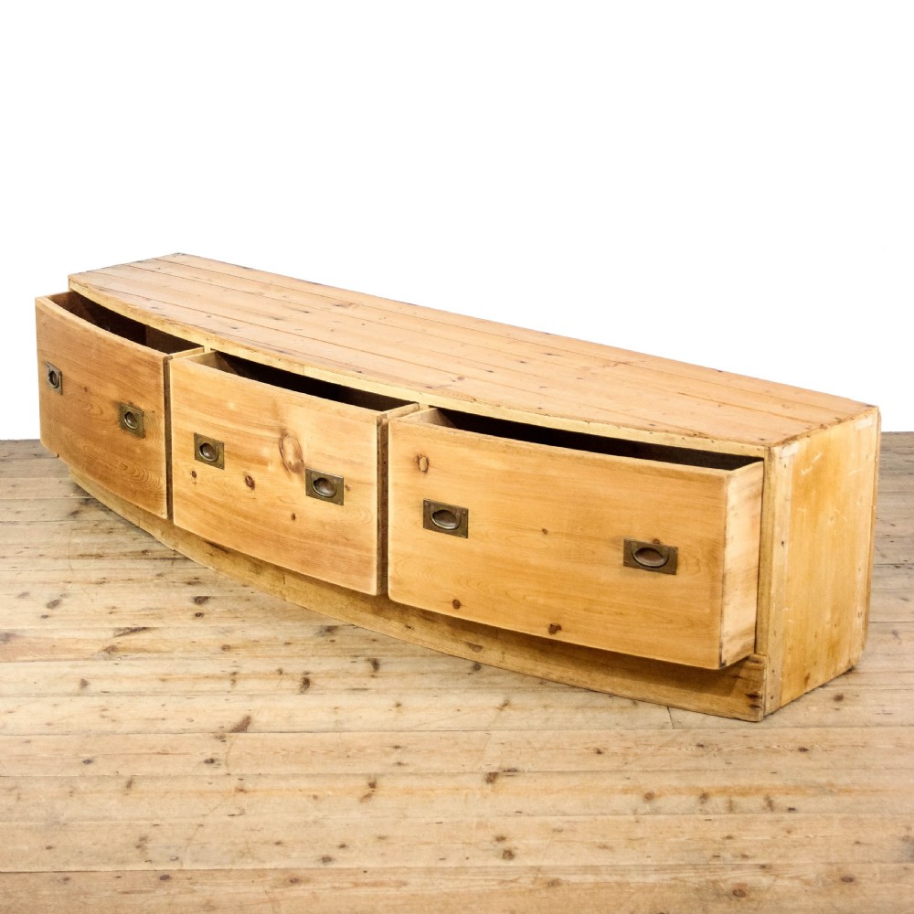 Antique Bow Front Window Seat Chest
 View IV