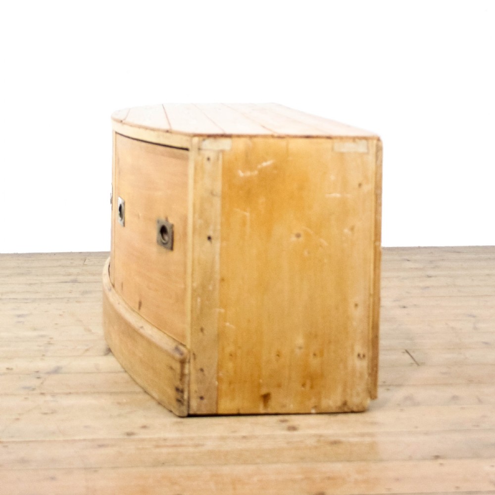 Antique Bow Front Window Seat Chest
 View V
