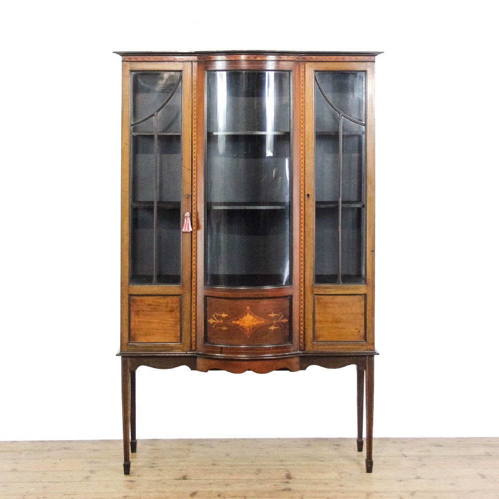 Antique Edwardian Mahogany Display Cabinet