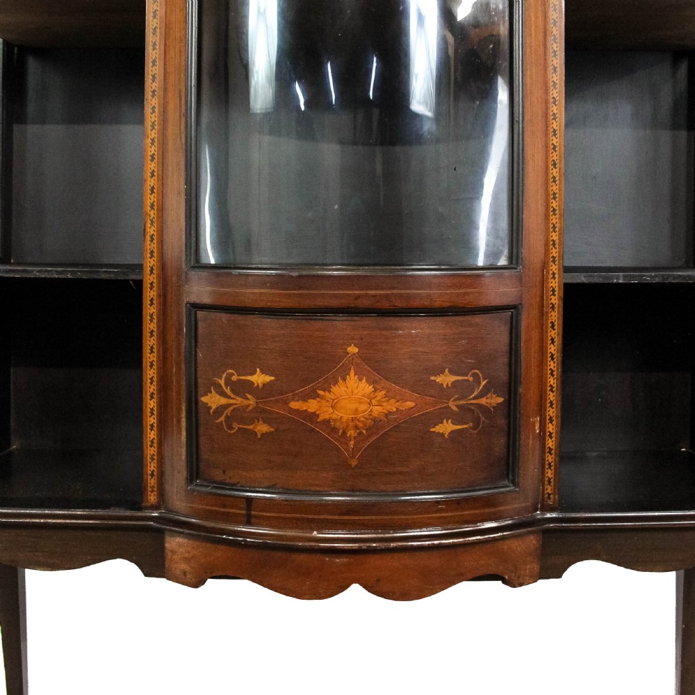 Antique Edwardian Mahogany Display Cabinet View VII