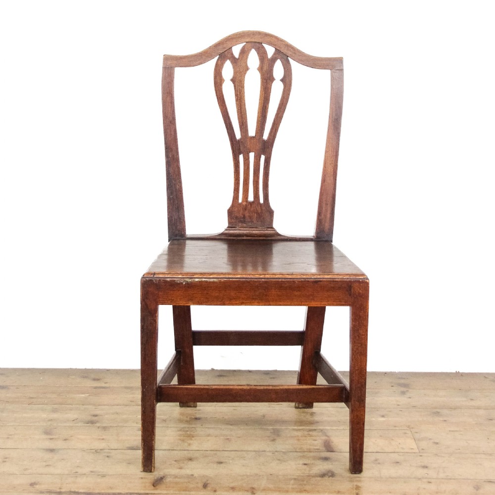 Antique Set of Six 19th Century Oak Dining Chairs
 View V