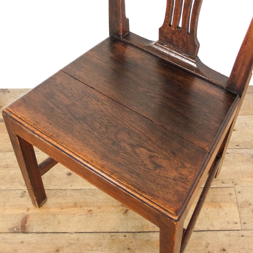 Antique Set of Six 19th Century Oak Dining Chairs
 View VII