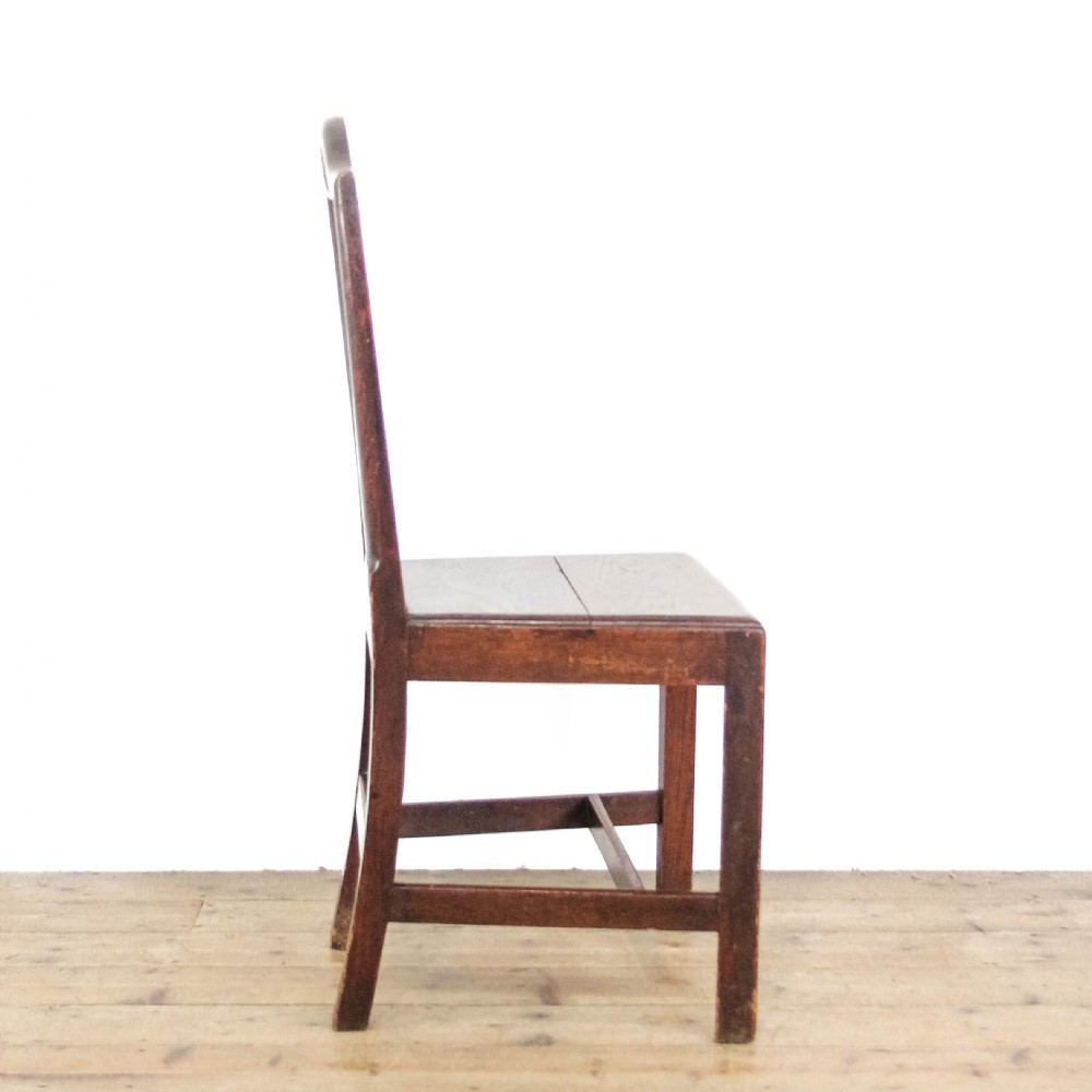 Antique Set of Six 19th Century Oak Dining Chairs
 View X