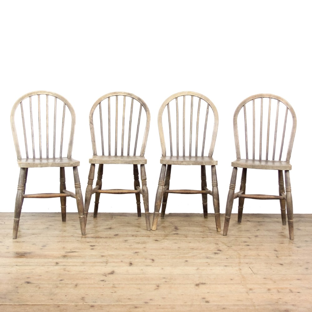 Antique Set of Four Antique Hoop Back Chairs
 View II