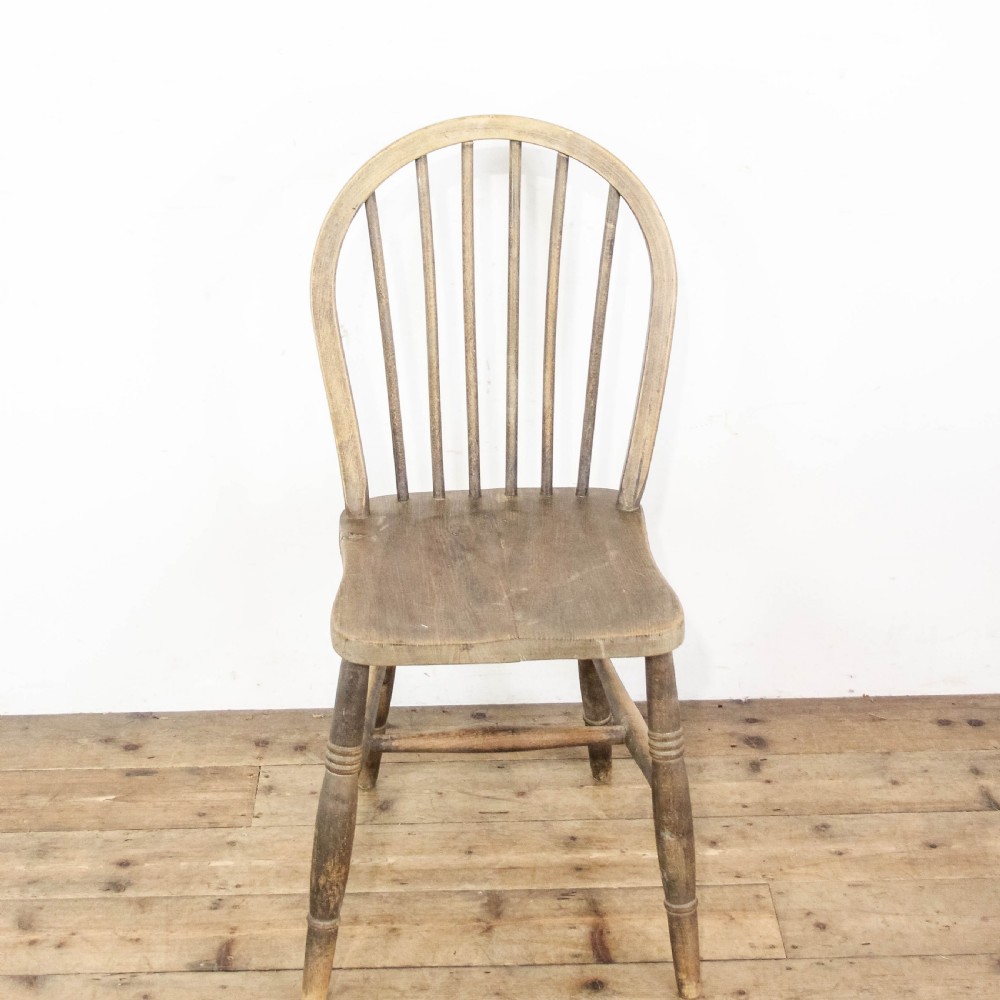 Antique Set of Four Antique Hoop Back Chairs
 View V