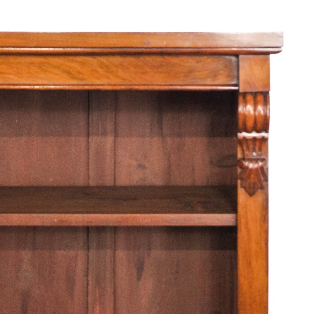 Antique Victorian Walnut Bookcase
 View II