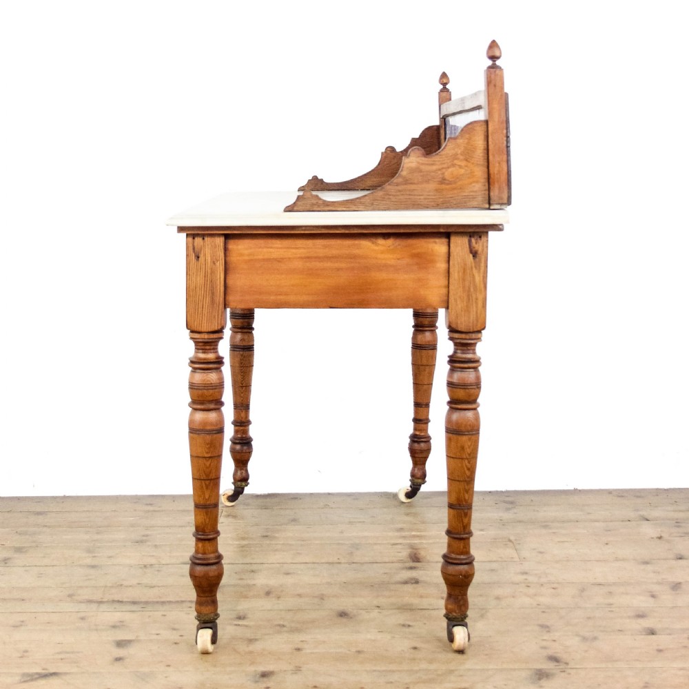 Antique Victorian Ash and Marble Aesthetic Style Washstand
 View IX