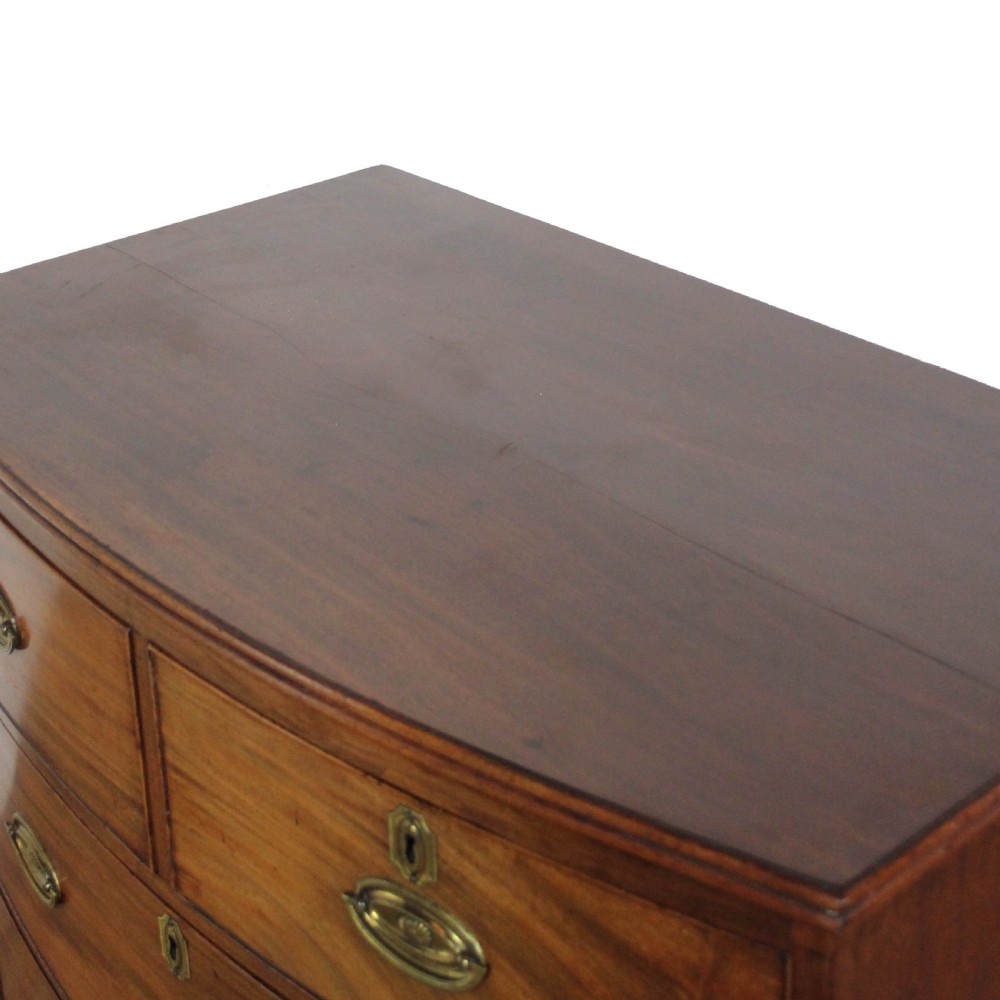 Antique Georgian Mahogany Bow Front Chest of Drawers
 View VII