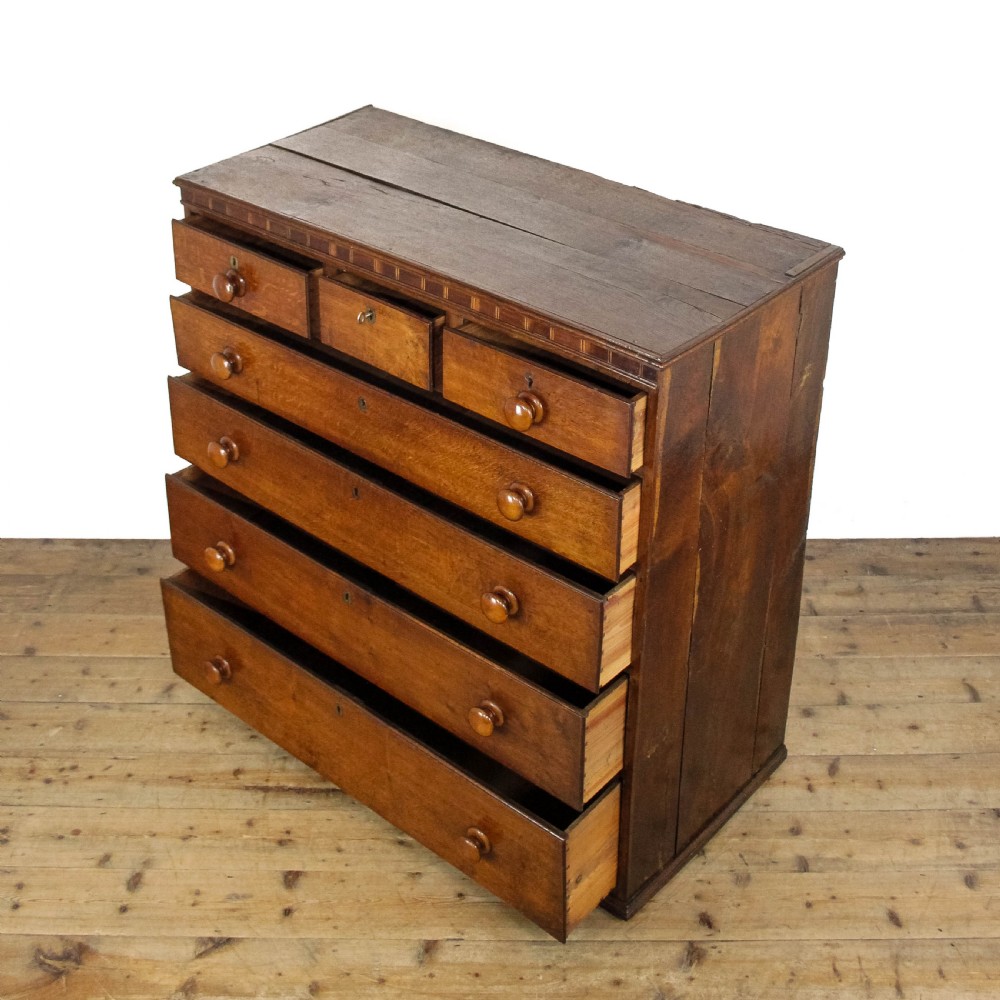 Antique Georgian Welsh Oak Straight Front Chest of Drawers
 View IV