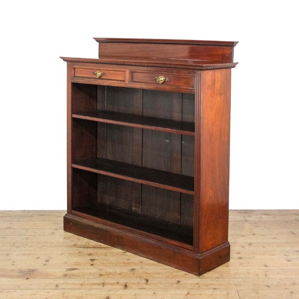 Antique Edwardian Mahogany Bookcase
 View II