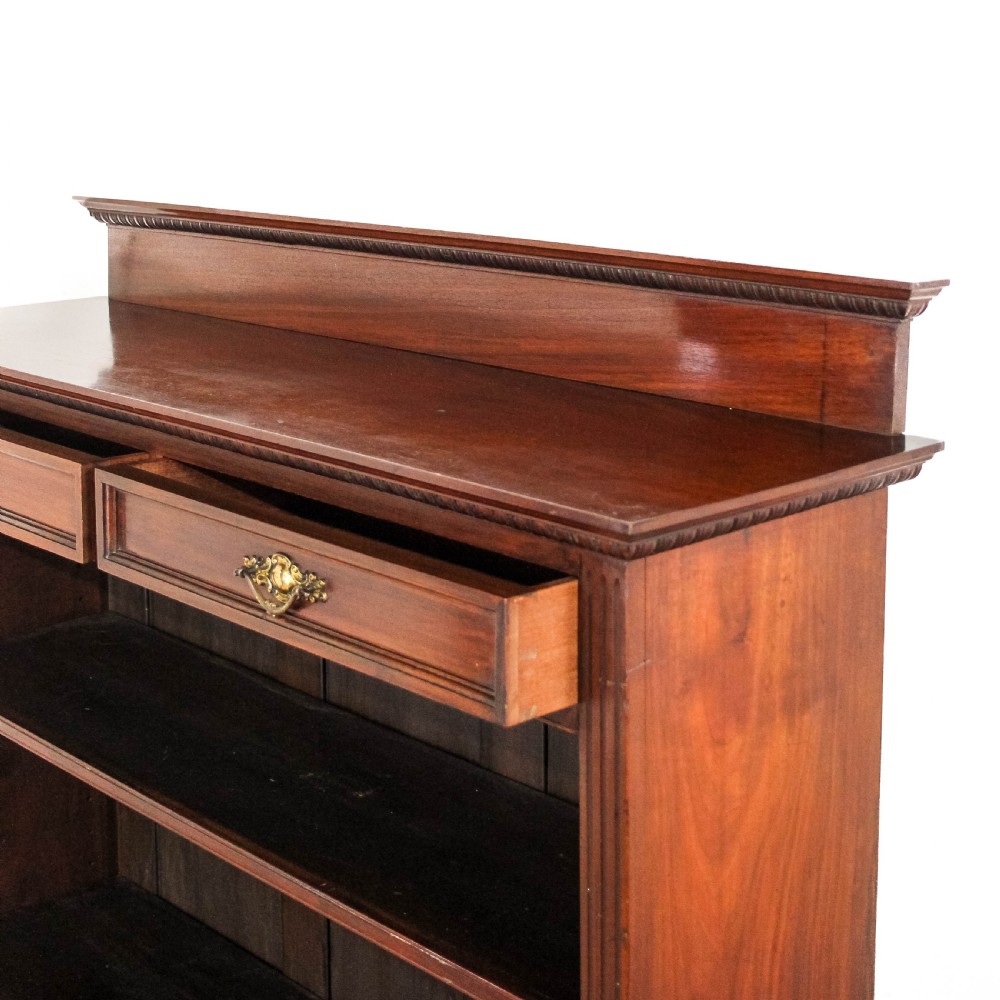 Antique Edwardian Mahogany Bookcase
 View III