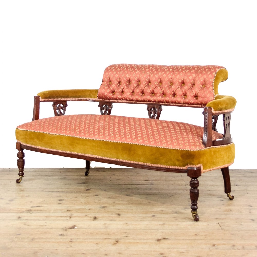 Antique Victorian Upholstered Sofa
 View II