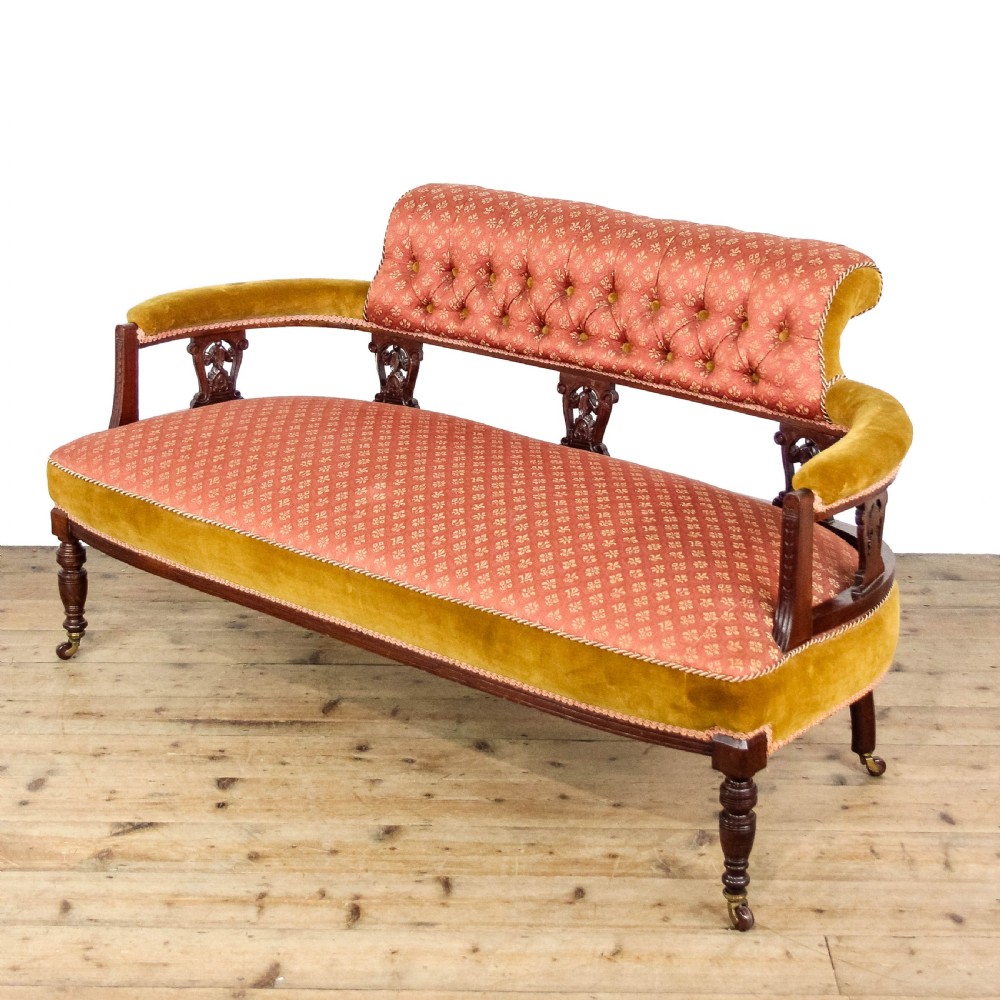 Antique Victorian Upholstered Sofa
 View III
