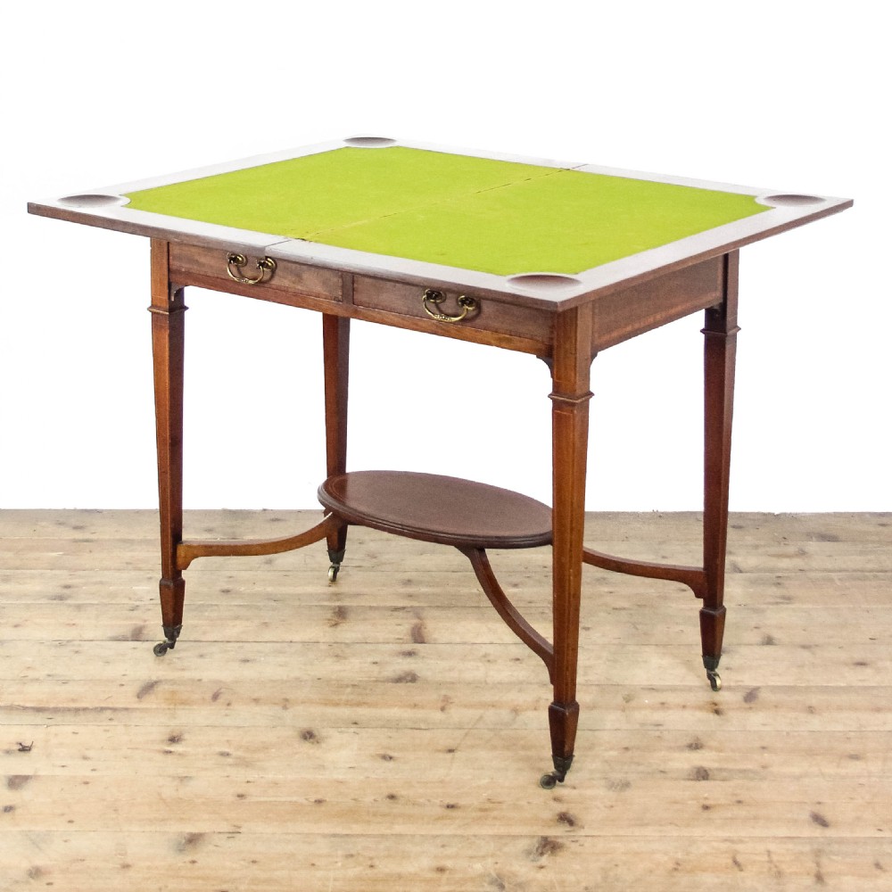 Antique Edwardian Mahogany Card Table
 View VI