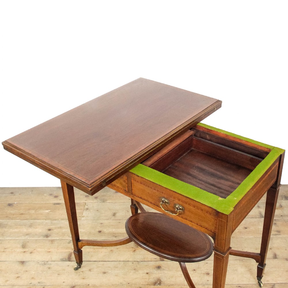 Antique Edwardian Mahogany Card Table
 View XI