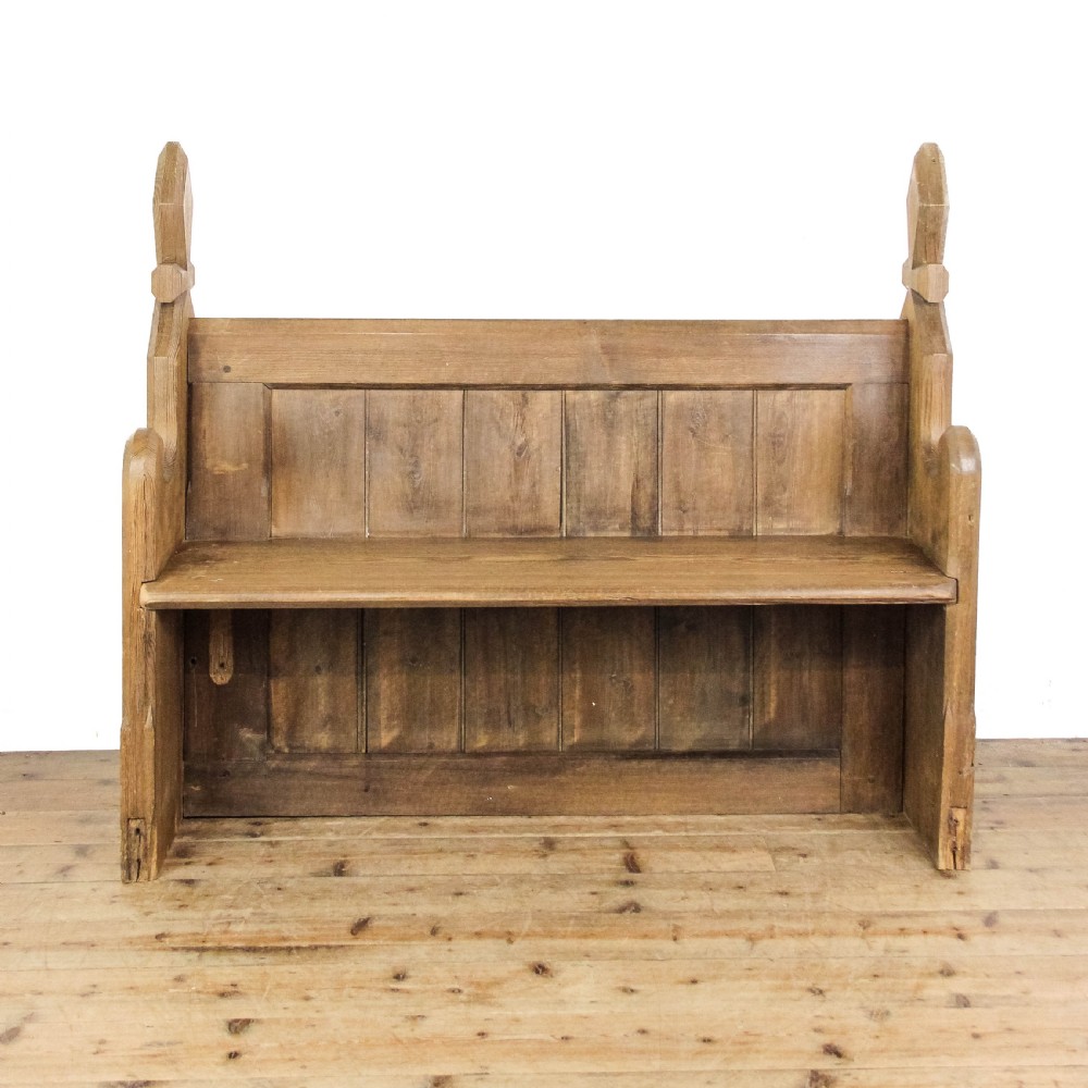 Antique Pine Church Pew
 View III
