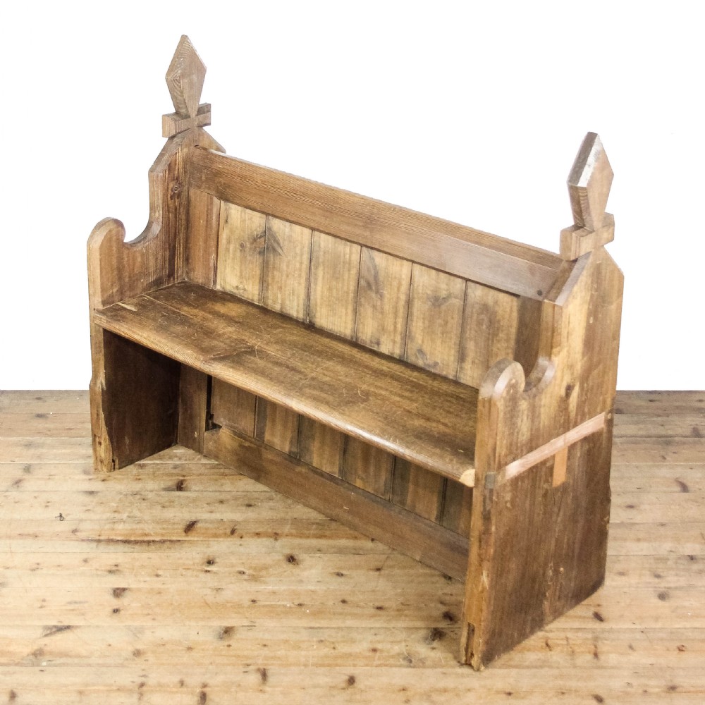 Antique Pine Church Pew
 View II