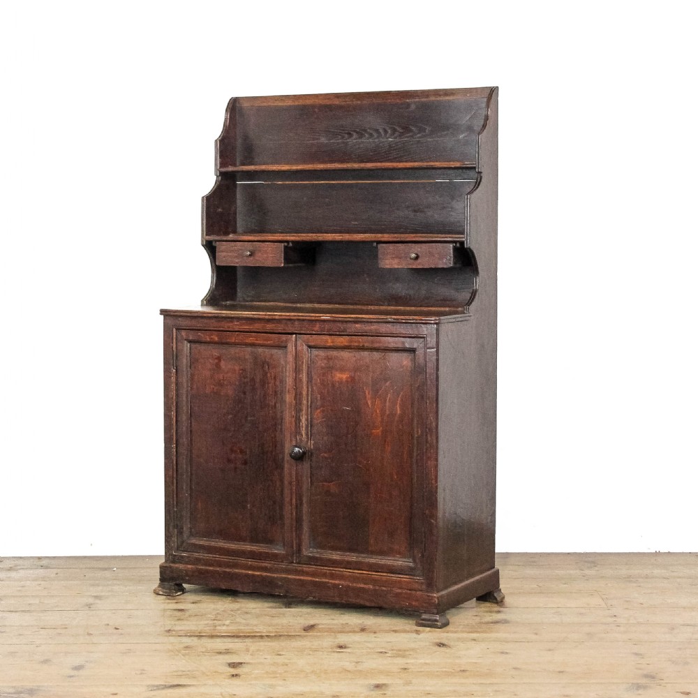 Antique 19th Century Welsh Oak Side Cupboard
 View II