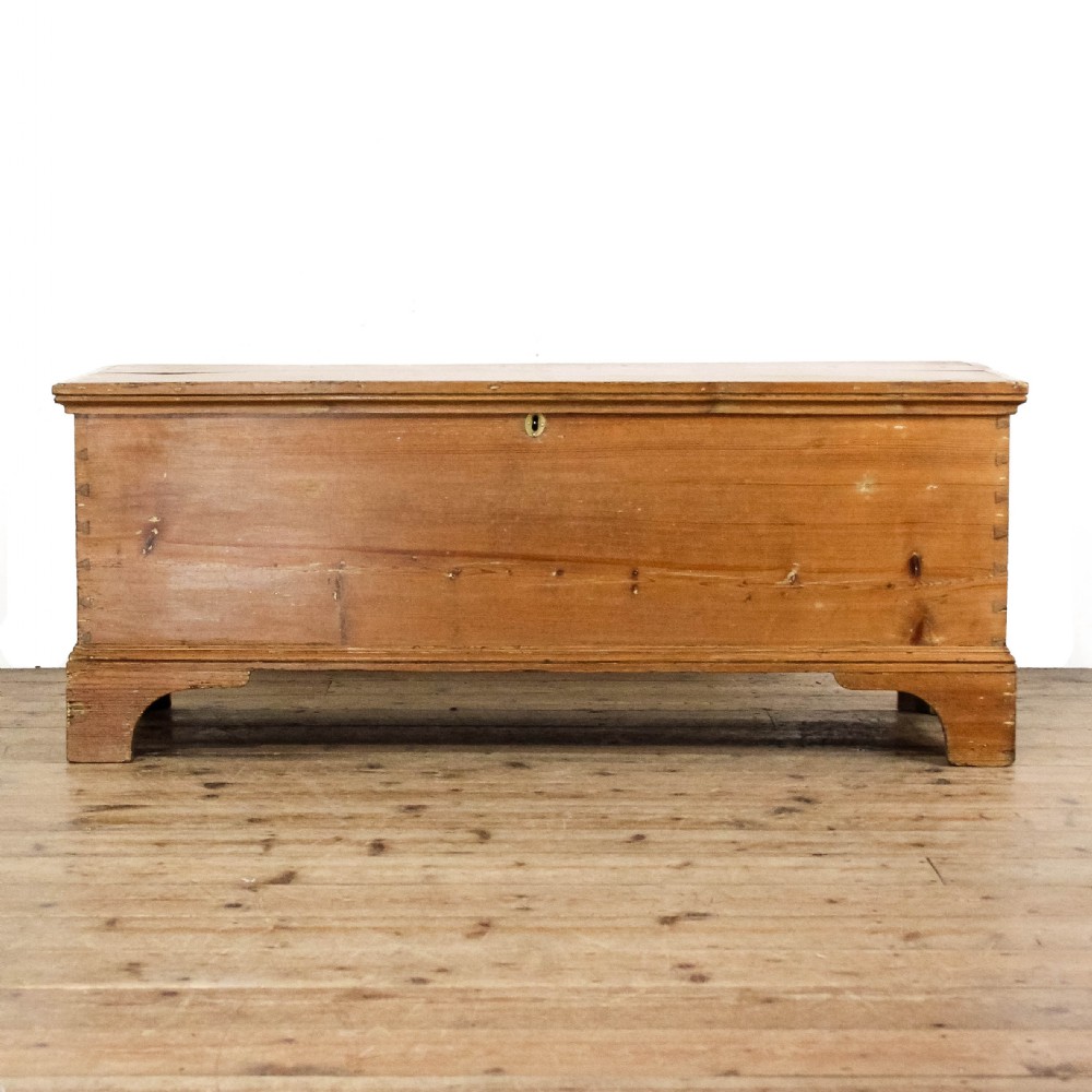 Antique 19th Century Stripped Pine Blanket Box 
