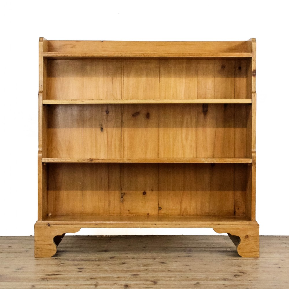 Antique Pine Waterfall Bookcase
