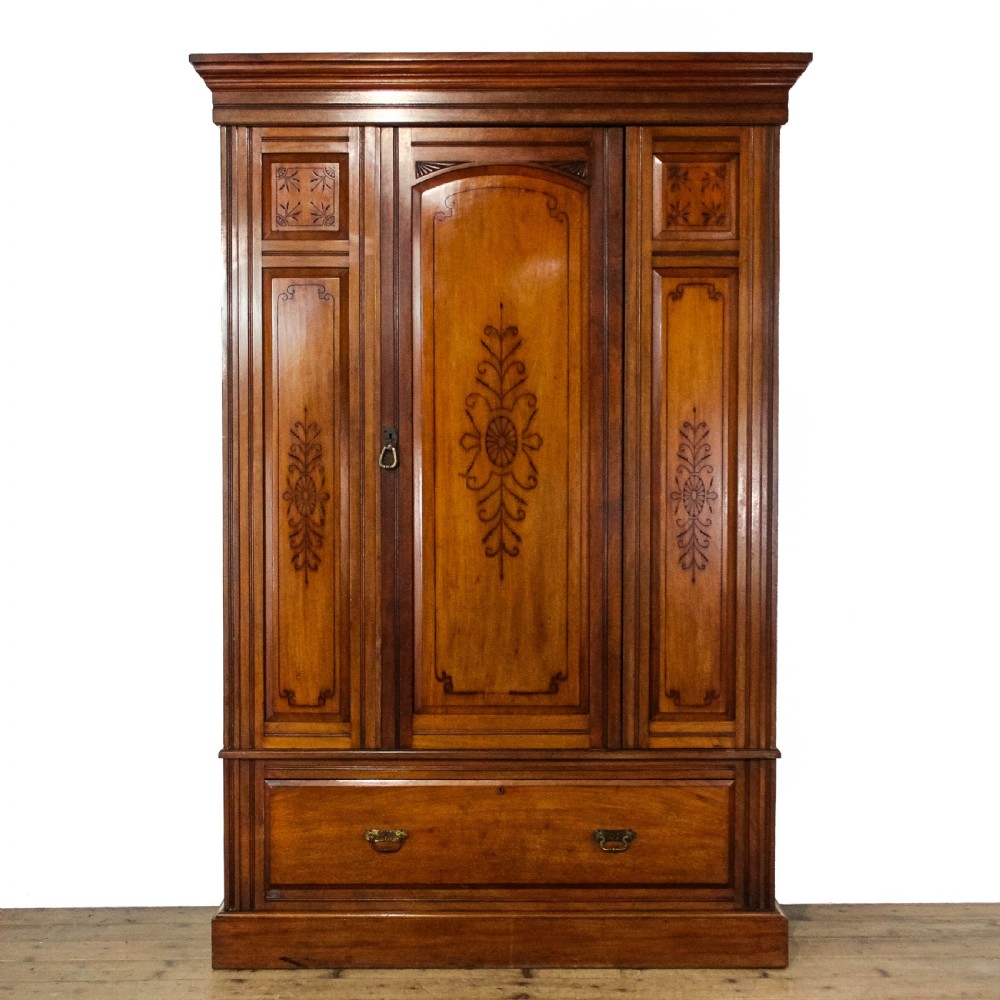 Antique Edwardian Mahogany Wardrobe
