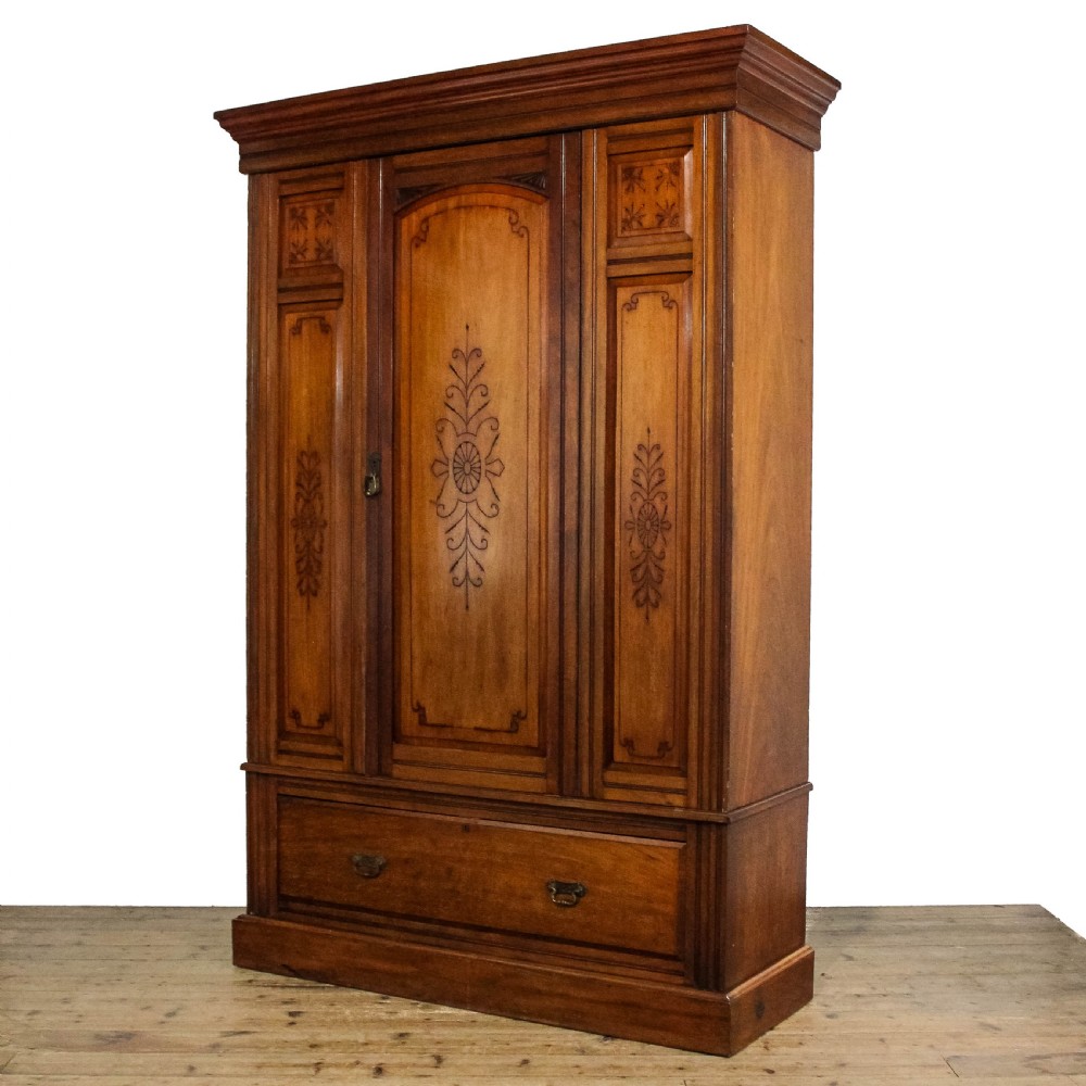 Antique Edwardian Mahogany Wardrobe
 View V