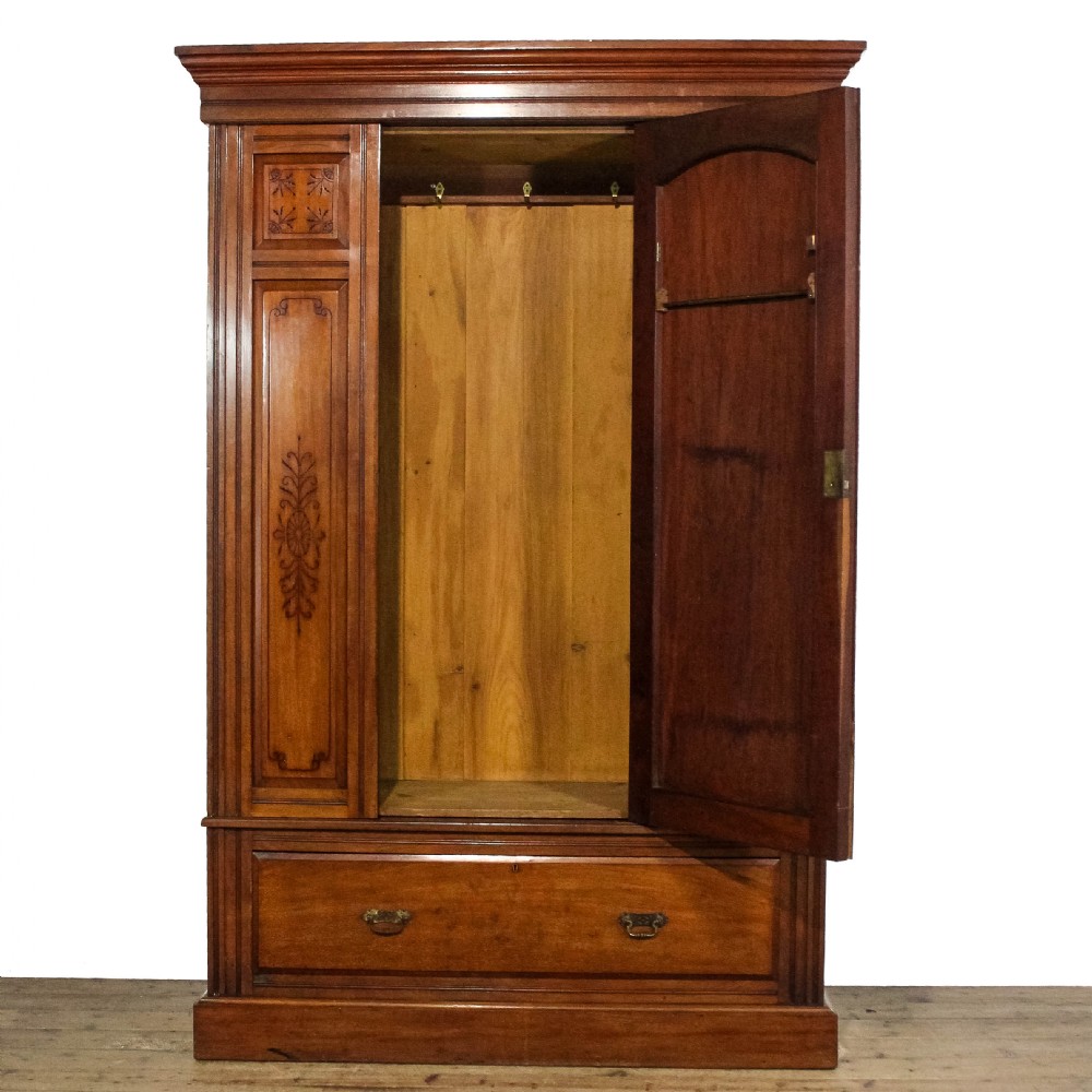 Antique Edwardian Mahogany Wardrobe
 View IX