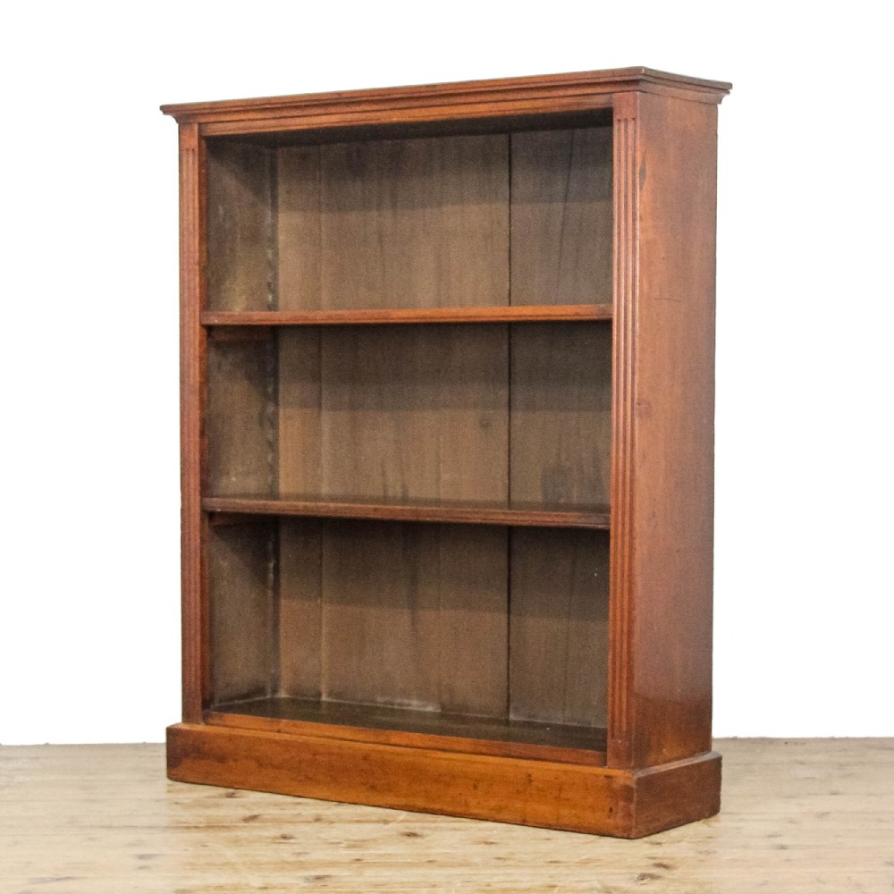 Antique Mahogany Open Bookcase